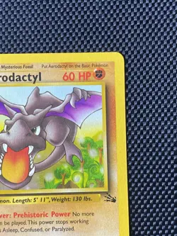 Aerodactyl 16/62 Fossil Holo Rare WOTC Vintage Pokemon Card LP/NM - Image 3