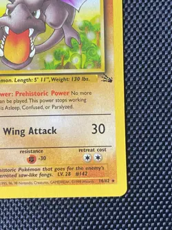 Aerodactyl 16/62 Fossil Holo Rare WOTC Vintage Pokemon Card LP/NM - Image 4
