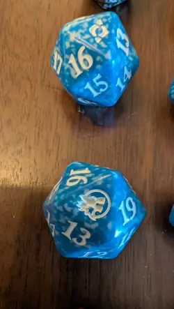 magic the gathering D20 Dice From Pre Release Kits, 12x Dice, Various Sets - Image 3