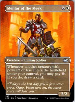 Magic | 2X2 | Mentor of the Meek (Borderless) | 340 | Normal | NM - Image 1