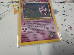 Pokemon TCG Sabrina's Gengar 14/132 Gym Heroes Holo NM - Swirl - Image 2