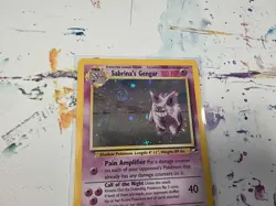 Pokemon TCG Sabrina's Gengar 14/132 Gym Heroes Holo NM - Swirl - Image 3