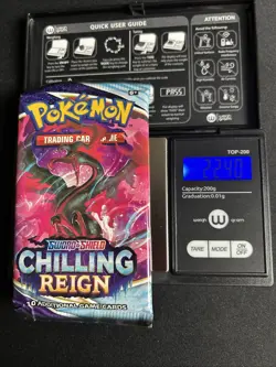 22.4g HEAVY Pokemon TCG Booster Pack - Sword & Shield Chilling Reign - Sealed - Image 1
