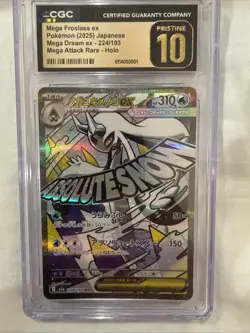 CGC 10 PRISTINE! Pokemon | Mega Froslass ex #224 - MEGA ATTACK RARE! Mega Dream - Image 1