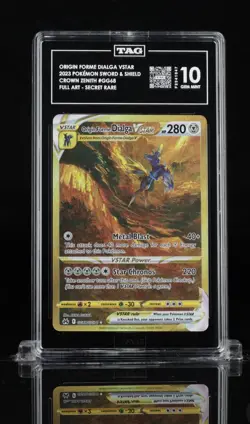 Origin Forme Palkia Vstar Pokemon Crown Zenith GG67 Sword And Shield TAG 10 - Image 1