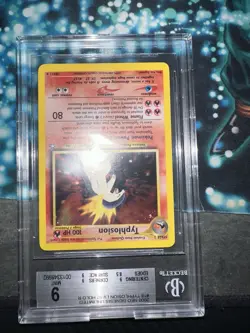 2000 POKEMON NEO GENESIS #18/111 TYPHLOSION HOLO BECKETT 9 - Image 5