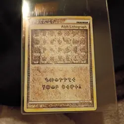 Pokemon Unleashed Alph Lithograph (UR) #TWO NM - Image 1