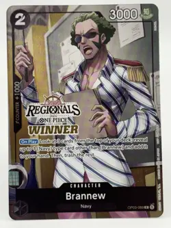 Brand New OP03-089 EN ONE PIECE TCG 2024 ONLINE REGIONALS WINNER-NM - Image 1