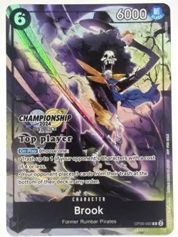 Brook OP06-092 EN ONE PIECE TCG 2024 Championship Top Player-NM - Image 1
