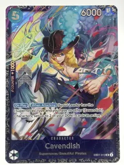 Cavendish EB01-012 EN ONE PIECE TCG 2024 Treasure cup-NM - Image 1
