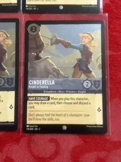 4x FOIL Disney Lorcana: Floodborn - Cinderella - Knight In Training - FOIL x4 - Image 5