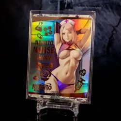 Sakura Haruno Waifu Card Naruto Custom Flash Holo Foil Anime Nurse Charm ACG - Image 2