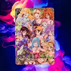Valese Waifu Card Dragon Ball Custom CCG English Flash Gold Foil Anime Signature - Image 2