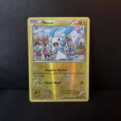 Pokemon Card Minun Furious Fists Reverse Holo 32/111 - Image 1