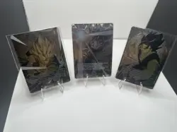Gogeta & Vegito & Goku Promo Gold Energy Markers Dragon Ball Card Fusion World - Image 1