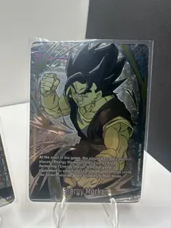 Gogeta & Vegito & Goku Promo Gold Energy Markers Dragon Ball Card Fusion World - Image 5