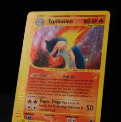 Pokemon TCG Typhlosion Expedition Base Set Holographic Holo Rare Card 28/165 - Image 4