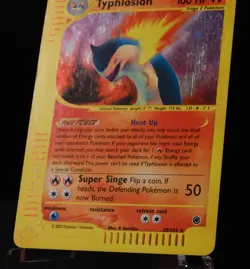 Pokemon TCG Typhlosion Expedition Base Set Holographic Holo Rare Card 28/165 - Image 5
