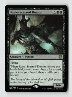 Rune-Scarred Demon R Iconic Masters IMA 106 NM - Image 1