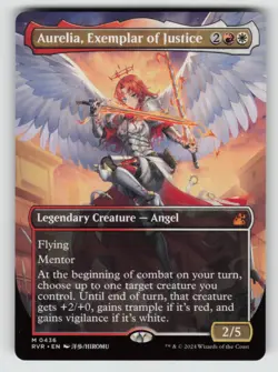 Aurelia, Exemplar of Justice (Anime Borderless) *Non-Foil* RVR 436 NM - Image 1