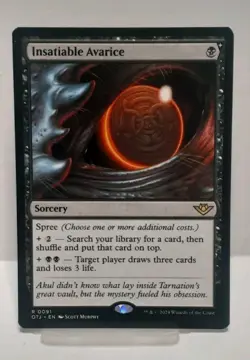 INSATIABLE AVARICE - OUTLAWS OF THUNDER JUNCTION MAGIC THE GATHERING - Image 1