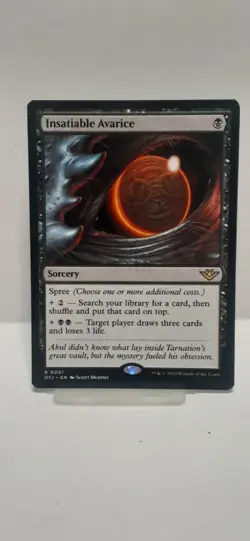 INSATIABLE AVARICE - OUTLAWS OF THUNDER JUNCTION MAGIC THE GATHERING - Image 2