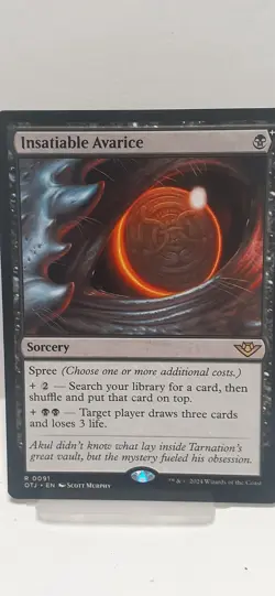 INSATIABLE AVARICE - OUTLAWS OF THUNDER JUNCTION MAGIC THE GATHERING - Image 5