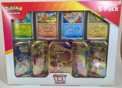Pokemon TCG SV: Scarlet & Violet 151 Costco Mini Tins | Sealed | 5 tins | 10 Pks - Image 1