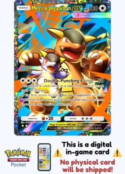 Pokemon TCG Pocket - Full Art Mega Kangaskhan Ex⭐⭐ - English - Image 1