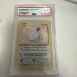 Clefairy / Piepi #5 Holo PSA 6 German 1st Edition 1999 Pokemon Base Set #2610 - Image 1