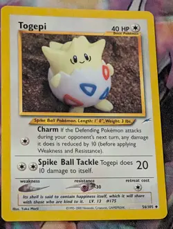 Togepi 56/105 Neo Destiny LP Pokemon - Image 1