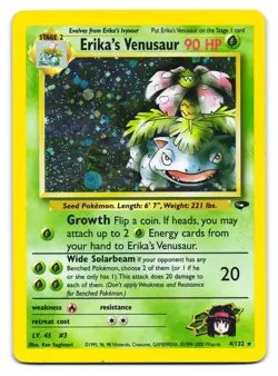 Erika's Venusaur 4/132 Holo Rare Gym Challenge Pokemon HP - Image 1