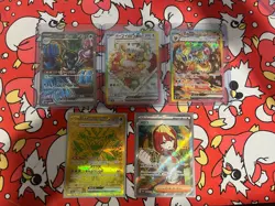 Pokemon TCG Terastal Festival Japanese SAR and SR Lot Flareon, Eevee, Palafin - Image 1