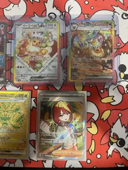 Pokemon TCG Terastal Festival Japanese SAR and SR Lot Flareon, Eevee, Palafin - Image 2