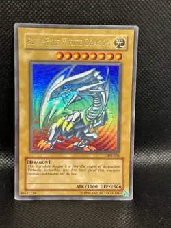Yugioh Blue-Eyes White Dragon SDK-001 Ultra Rare Foil + Exodia - Image 2