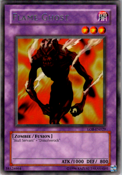 Flame Ghost - LOB-EN029 - Rare - Yugioh - Image 1