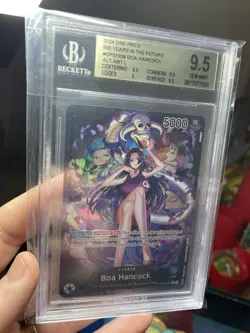 One Piece English Boa Hancock 2024 Alternate Art Leader OP07 #038 BGS 9.5! Mint - Image 1