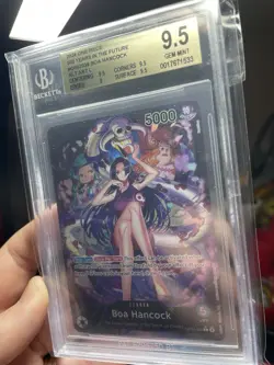 One Piece English Boa Hancock 2024 Alternate Art Leader OP07 #038 BGS 9.5! Mint - Image 4