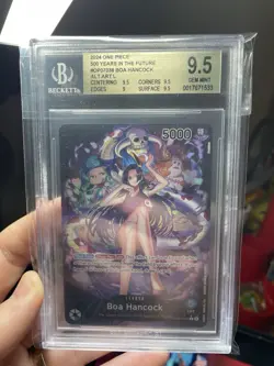 One Piece English Boa Hancock 2024 Alternate Art Leader OP07 #038 BGS 9.5! Mint - Image 5