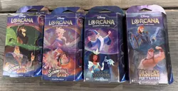 Disney Lorcana 4 Starter Decks: Floodborn + Shimmering Skies+ Ursula’s Return - Image 1