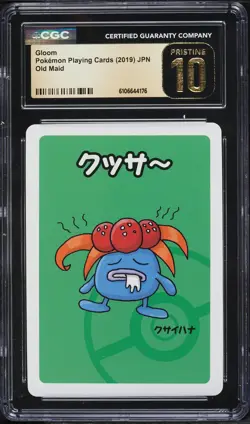 2019 Pokemon Japanese Playing Cards Old Maid Gloom CGC 10 PRISTINE - Image 1