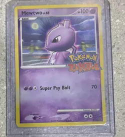 Pokemon Mewtwo Rumble 9 Holo Promo Card HP 100 Super Psy Bolt English - Image 3