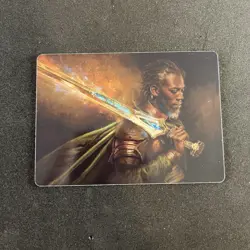 Anduril, Flame of the West 28/81 Gold-Stamped Signature Art Cards LOTR MTG NM - Image 1
