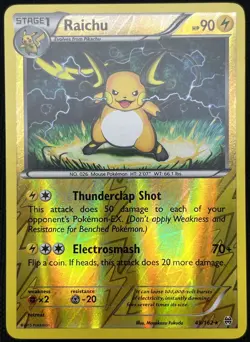 Raichu 49/162 Rare - Pokemon TCG XY: BREAKthrough - Reverse Holo NM - Image 1