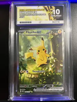 Pokemon TCG Pikachu EX 276/217 Ascended Heroes ACE 10 Perfect Sub Grades - Image 1
