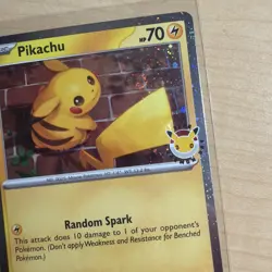 Pikachu 051 /162 Stamped 2026 Pokemon Day 30th Anniversary Promo Cosmos w/ SWIRL - Image 5