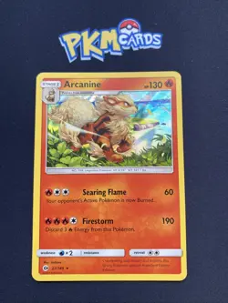 Pokemon TCG Arcanine Sun & Moon 22/149 Holo Rare MP. - Image 1