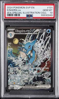 2024 POKEMON SVP EN-SV BLACK STAR PROMO #131 KINGDRA EX PSA 10 - Image 1