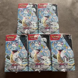 Pokemon TCG Stellar Crown Half Booster Box (18 Packs) NEW/SEALED - Image 4