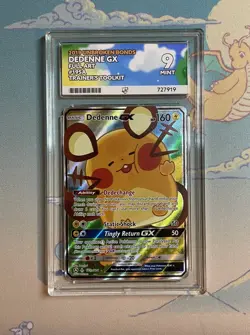 Pokemon 2019 Unbroken Bonds Dedenne GX 195a/214 Trainers Toolkit ACE 9 🍊 - Image 1